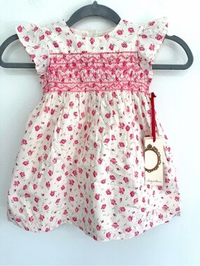 NWT Ruby & Bloom Floral Smocked Dress Bloomers 24M